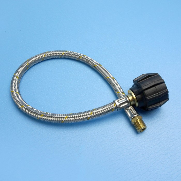 450mm Flexible SS LCC27 Pigtail, Suit Single Cylinders