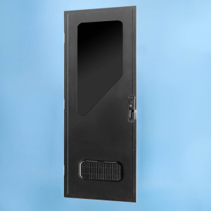 Aussie Traveller DC Caravan Door - Square Top - 1623 x 622mm - Left-Hand Hinge - Black