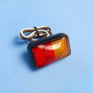 LED Red / Amber Combination Marker Light - 12V / 24V - 4 LED - 58 x 35mm