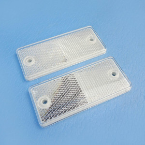 Narva Screw-Mount Reflectors - Clear / 90 x 40mm / Pair
