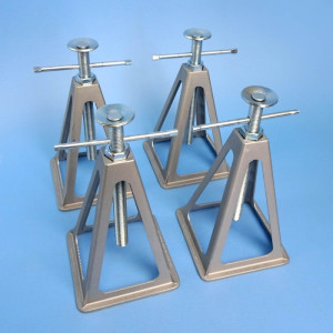 Aussie Traveller Aluminium Stacking Jacks - 4 Pack / 1000kg / 280-430mm