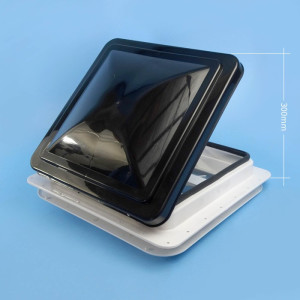 OZvent Roof Hatch - Black Lid / 355 x 355mm Cut-Out