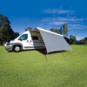 CGear Sun Screen - 2450 x 1800mm - Suits Fiamma 2.6m Awnings