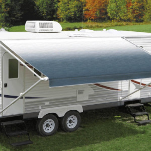 Carefree Fiesta Awning Fabric & Roller Assembly - 10ft - Blue Shale Fade