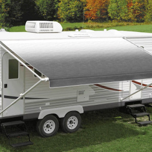 Carefree Fiesta Awning Fabric & Roller Assembly - 10ft - Silver Shale Fade