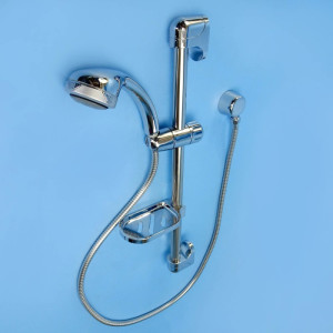 Coast Shower Rail Set - Chrome - 1.5m Hose / Shower Head / Soap Dish