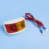 Coast LED Side Marker Lamp - Red / Amber, White Bracket, 22336WCARK-W