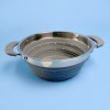 Double Handle Collapsible Colander - Grey