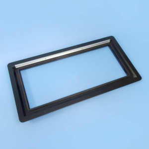 External Frame - Black Alloy - 500mm W x 350mm H - Suits MobiCool CHAL Windows