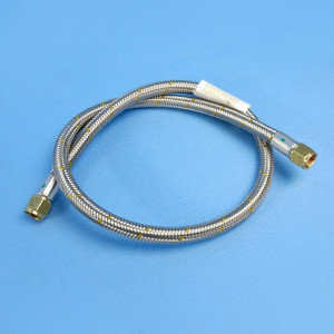 Bromic Stainless Steel Braided Gas Hose - 1200mm - 3/8 inch Female SAE Both Ends