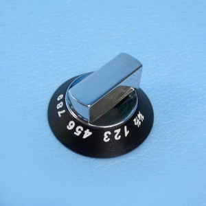 Oven Control Knob - Chrome - Suits Thetford Spinflo MK3 Ovens