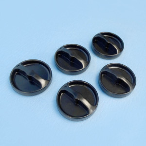 Recessed Control Knob Set - 5 Piece - Suits Thetford Spinflo 8 Series Hobs