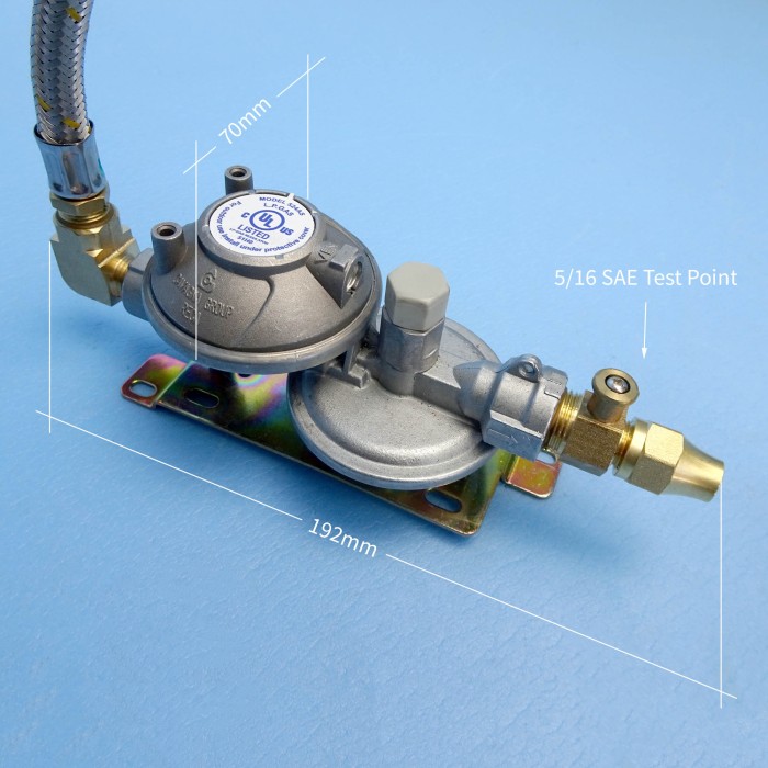 Bromic Two Stage RV Regulator Kit LCC27 Single..Test Point