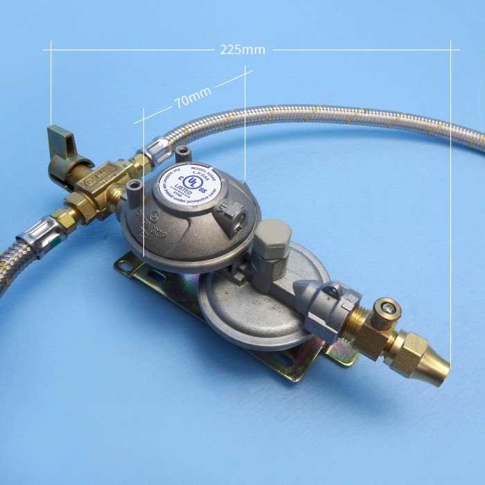 Bromic Two Stage RV Regulator Kit LCC27 Twin..Test Point