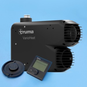 Truma VarioHeat Eco Gas Air Heater Kit - 2.8kW - Single Outlet - Black Cowl