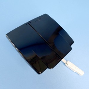 CMS C-Series AC Power Inlet with RCD Breaker - Black / 15A Inlet / 16A RCD