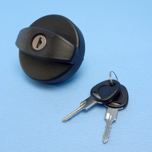 Replacement Locking Cap & Keys - Black - Suits 25mm Lockable Water Fillers