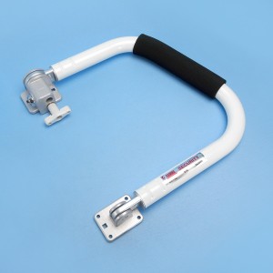 Fiamma Security 31 Door Handle, Grab Rail & Lock - White / 310mm