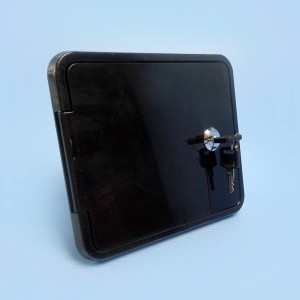Flomaster Lockable Dual Water Inlet Hatch - Mains / Gravity / Black - 3/4 inch Female NPT / 1/2...