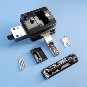 Door Lock Set - Black - Suits Jayco Camper Trailers from 2019
