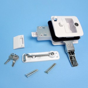 Door Lock Set - White - Suits Jayco Camper Trailers from 2013