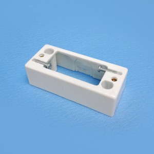 Transco Powerclip Architrave Switch Mounting Block - Off-White / 85 x 35mm