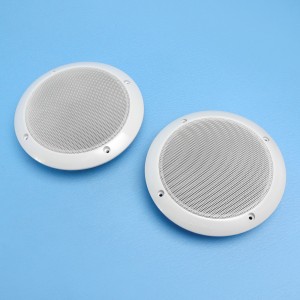 RV Media Slimline Speakers - 5 inch - 100W - Dual Cone - White - Pair