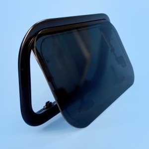 Sanjo Push-Out Caravan Window with Blind - 500mm W x 300mm H