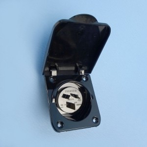 Transco PowerRun Caravan Power Inlet - 240V / 15A - IP54 - Black
