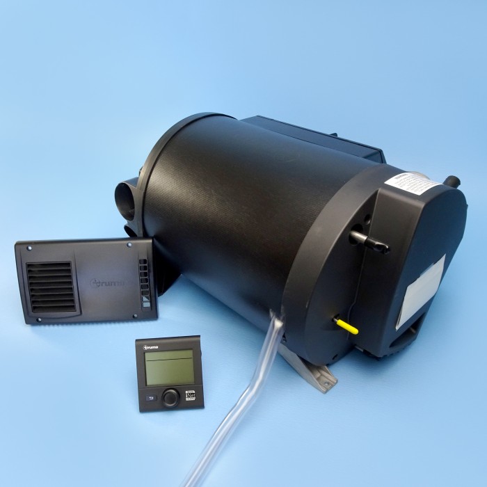 Truma Combi D6 Diesel Air Water Heater Kit, Black Cowl