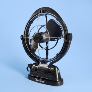Sphere VIENTO Fan & Light with Remote / USB-A / USB-C - Black - 12V / 24V