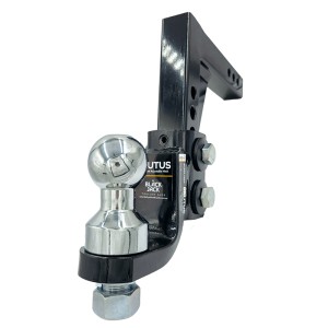 Black Jack Brutus Adjustable Tow Hitch - 4500kg - 210mm Drop - 70mm Ball