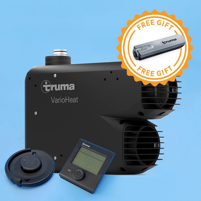 Truma VarioHeat Eco Gas Heater Kit Black Cowl