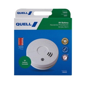 Quell Photoelectric Smoke Alarm - 9V Battery