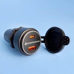 Enerdrive USB-A & USB-C PD Charging Socket - 100W / 5-20V