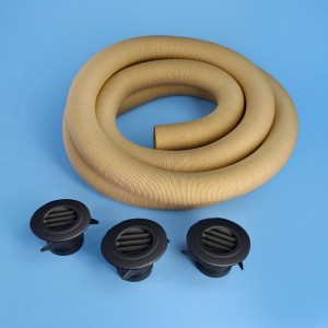 Under-Bunk Air Conditioner Ducting Kit - 5m - Black