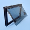 Aussie Traveller S4 Window with Integrated Blind & Flyscreen - Black Frame / 450mm H x 900mm W