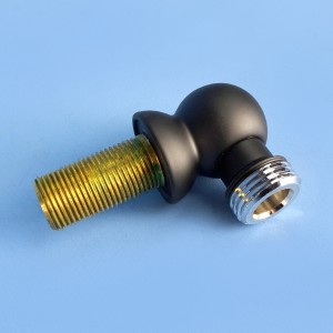 Barka Through-Bulkhead Elbow - Matte Black - 1/2 inch Male BSP