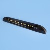 Coast RV Slimline LED Light with Switch - Black / 12V / 200mm / Amber & White