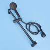 Sliding Shower Set - Matte Black - 1.5m Hose / 580mm Rail