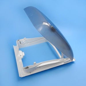 Dometic Mini Heki Plus FL Skylight - White / 400 x 400mm Cut-Out / 25-42mm Roofs