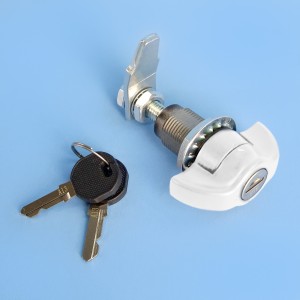 Boot Lid Lock with 2 Keys - White - Suits Jayco Caravan & Camper Boot Lids