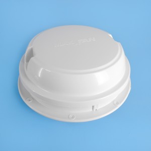 MaxxFan Dome Plus 12V Roof / Wall Exhaust Vent with LED - White / 158mm Cut-Out