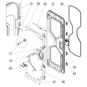 Inner Handle - Chrome - Suits Dometic CaraD 600F Caravan Doors
