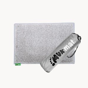 Muk Mat Synthetic Grass Large Ground Mat - 600 x 900mm - Light Grey
