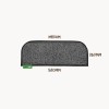 Muk Mat Synthetic Grass Medium Rounded Step Mat - 580 x 260mm - Dark Grey