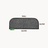 Muk Mat Synthetic Grass Small Rounded Step Mat - 550 x 260mm - Dark Grey