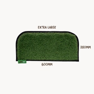 Muk Mat Synthetic Grass Extra Large Rounded Step Mat - 600 x 280mm - Green