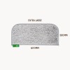 Muk Mat Synthetic Grass Extra Large Rounded Step Mat - 600 x 280mm - Light Grey