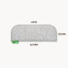 Muk Mat Synthetic Grass Large Rounded Step Mat - 600 x 230mm - Light Grey